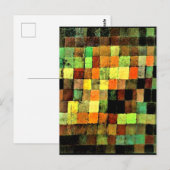 Klee - Abstracte Oude Geluid op Zwart Briefkaart (Voorkant / Achterkant)