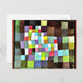 Klee - abstractie met referentie... briefkaart (Voorkant / Achterkant)