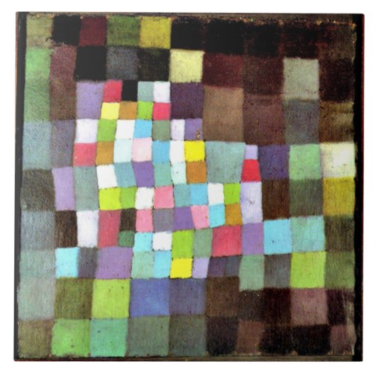 Klee - Abstractie met Referentie Tegeltje (Voorkant)