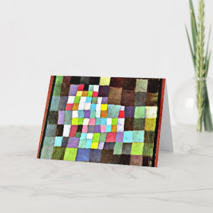 Klee-Abstractie met verwijzing naar bloeiende boom Kaart