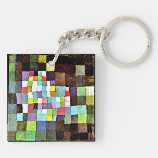 Klee - Abstractie met verwijzing... Sleutelhanger (Achterkant)