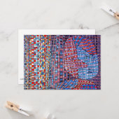 Klee - Abstruse, beroemd schilderij, Kaart (Voorkant / Achterkant in situ)