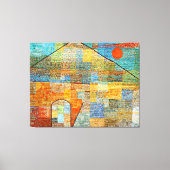Klee - Ad Parnassus, beroemd abstract schilderij, Canvas Afdruk (Voorkant)
