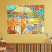 Klee - Ad Parnassus, beroemd abstract schilderij, Canvas Afdruk (Insitu (Woonkamer))