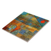 Klee - Ad Parnassus, beroemd abstract schilderij, Tegeltje (Zijkant)