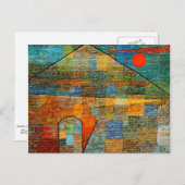 Klee - Ad Parnassus, beroemde abstracte kunst Briefkaart (Voorkant / Achterkant)