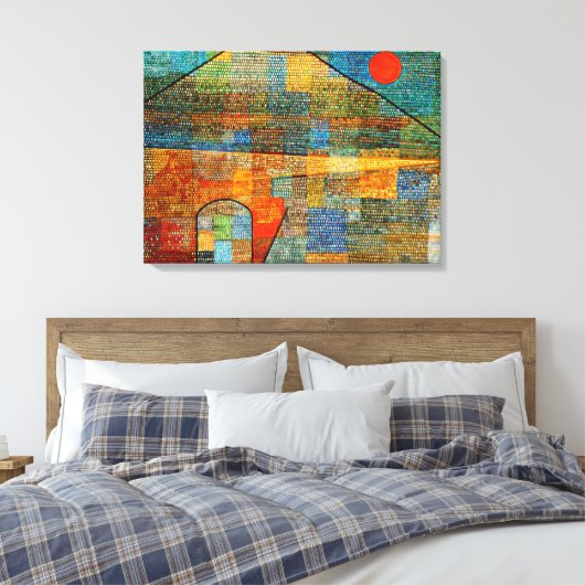 Klee - Ad Parnassus Canvas Afdruk (Insitu (Slaapkamer))