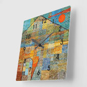 Klee - Ad Parnassus, Paul Klee kunstwerk Vierkante Klok (Hoek)
