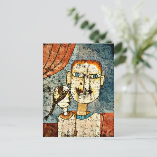 Klee - Adam en Little Eve Briefkaart (Staand voorkant)