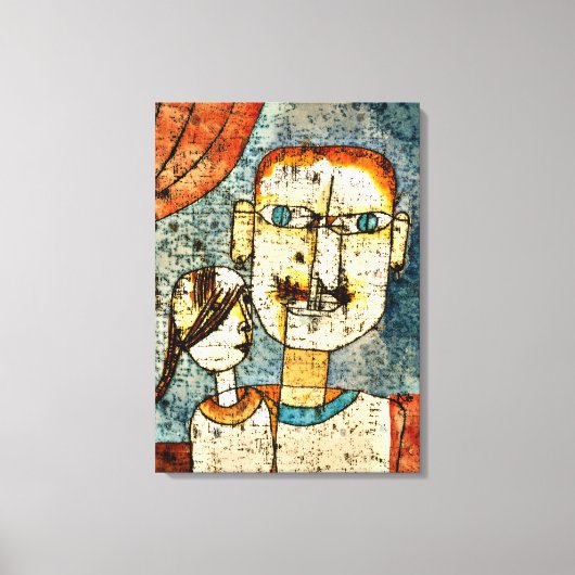 Klee - Adam en Little Eve Canvas Afdruk (Voorkant)