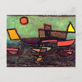 Klee - Afbahrender Dampfer Briefkaart