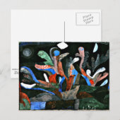 Klee - Afbeelding van een tuin in donkere kleuren Briefkaart (Voorkant / Achterkant)