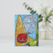Klee - Angel stille Feminine Briefkaart (Staand voorkant)