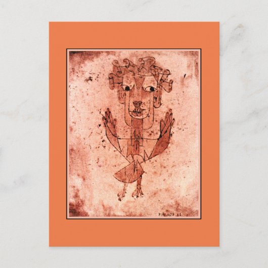 Klee - Angelus Novus (New Angel) Briefkaart (Voorkant)