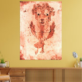 Klee - Angelus Novus (New Angel) Canvas Afdruk (Insitu (Woonkamer))