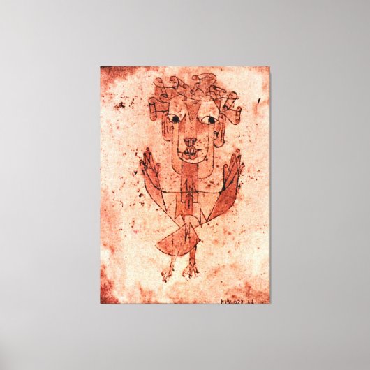 Klee - Angelus Novus (New Angel) Canvas Afdruk (Voorkant)