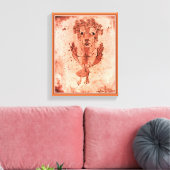 Klee - Angelus Novus (New Angel) Canvas Afdruk (Insitu (Woonkamer))
