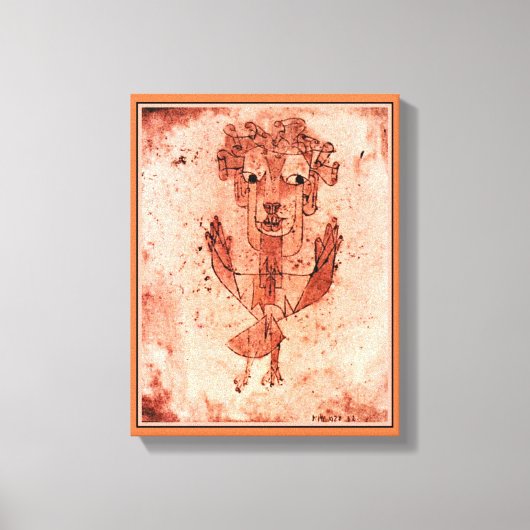 Klee - Angelus Novus (New Angel) Canvas Afdruk (Voorkant)