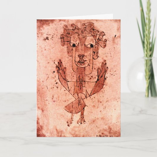 Klee - Angelus Novus (New Angel) Kaart (Voorkant)