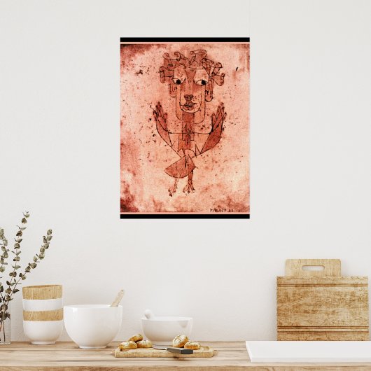 Klee - Angelus Novus (New Angel) Poster (Keuken)