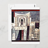 Klee - Architectuur in rood en groen Briefkaart (Voorkant / Achterkant)