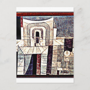 Klee - Architectuur in rood en groen Briefkaart