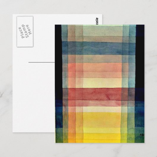 Klee - Architectuur van de vlakte Briefkaart (Voorkant / Achterkant)