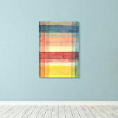 Klee - Architectuur van de vlakte Canvas Afdruk (Insitu (Houten vloer))