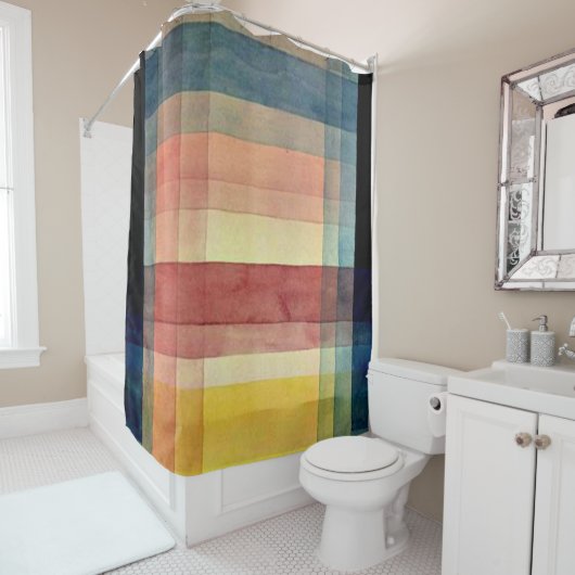 Klee - Architectuur van de vlakte Douchegordijn (In situ)