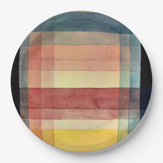 Klee - Architectuur van de vlakte Papieren Bordje (Voorkant)