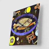 Klee - Aroundfish Vierkante Klok (Hoek)