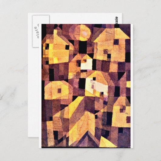 Klee - Autumnal Place, 1921 Briefkaart (Voorkant / Achterkant)