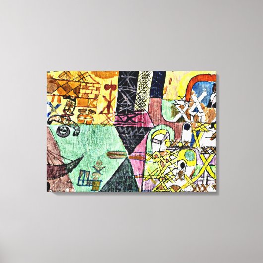 Klee - Aziatische entertainers Canvas Afdruk (Voorkant)