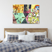 Klee - Aziatische entertainers Canvas Afdruk (Insitu (Slaapkamer))