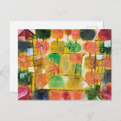 Klee - Baum und Architektur - Rhythmen Briefkaart (Voorkant / Achterkant)