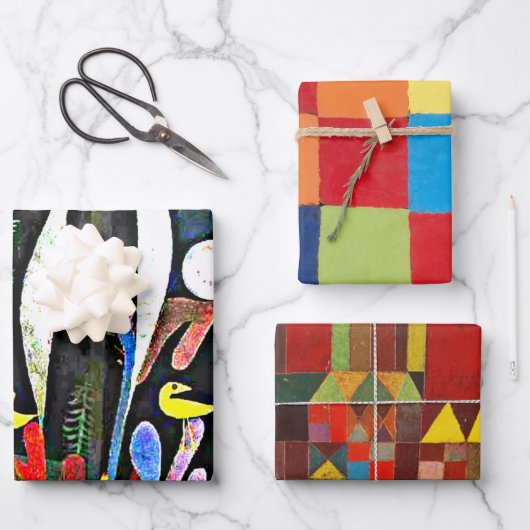 Klee - Bekende schilderijen Inpakpapier Vel (Voorkant)