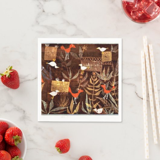 Klee - Bird Garden, famous artwork, Servet (Insitu)