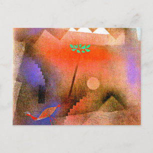 Klee - Bird Wandering Off Briefkaart