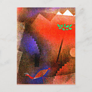Klee - Bird Wandering Off Briefkaart