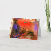 Klee - Bird Wandering Off Kaart (Voorkant)