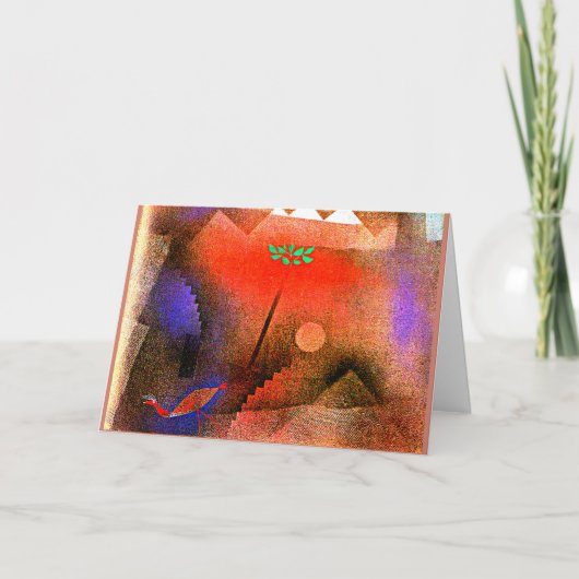 Klee - Bird Wandering Off Kaart (Voorkant)