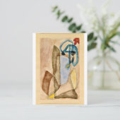 Klee - Bloem in maart, abstracte kunst Briefkaart (Staand voorkant)