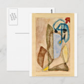 Klee - Bloem in maart, abstracte kunst Briefkaart (Voorkant / Achterkant)