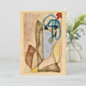 Klee - Bloem in maart, abstracte kunst Kaart (Staand voorkant)