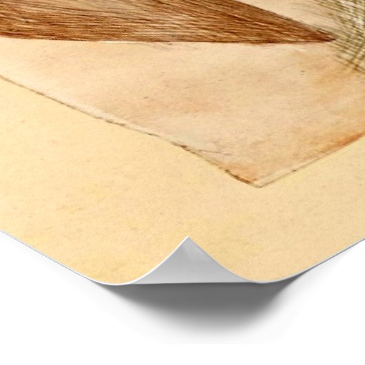 Klee - Bloem in maart, abstracte kunst Poster (Hoek)