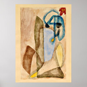 Klee - Bloem in maart, abstracte kunst Poster
