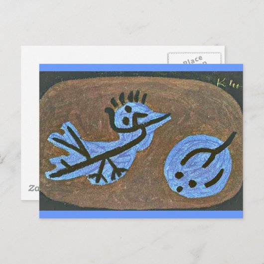 Klee - Blue Bird-Pumpkin Briefkaart (Voorkant / Achterkant)
