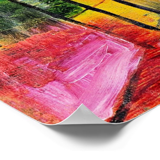 Klee - Boom en architectuur Poster (Hoek)