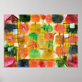 Klee - Boom en architectuur Poster (Voorkant)