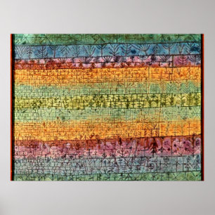 Klee - Boom Nursery, populair abstract kunstwerk Poster